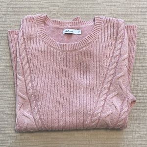 Pink knit long sleeve